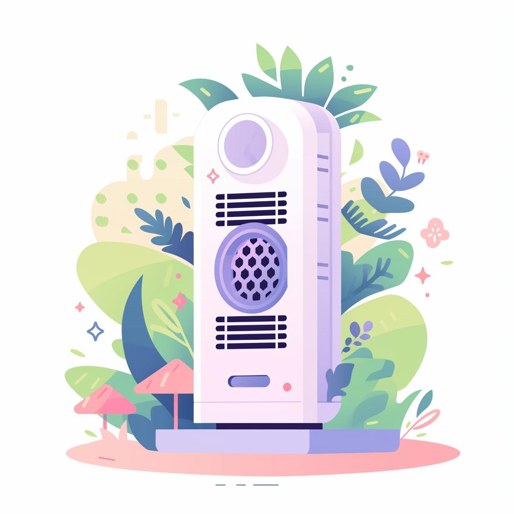 An unplugged air purifier